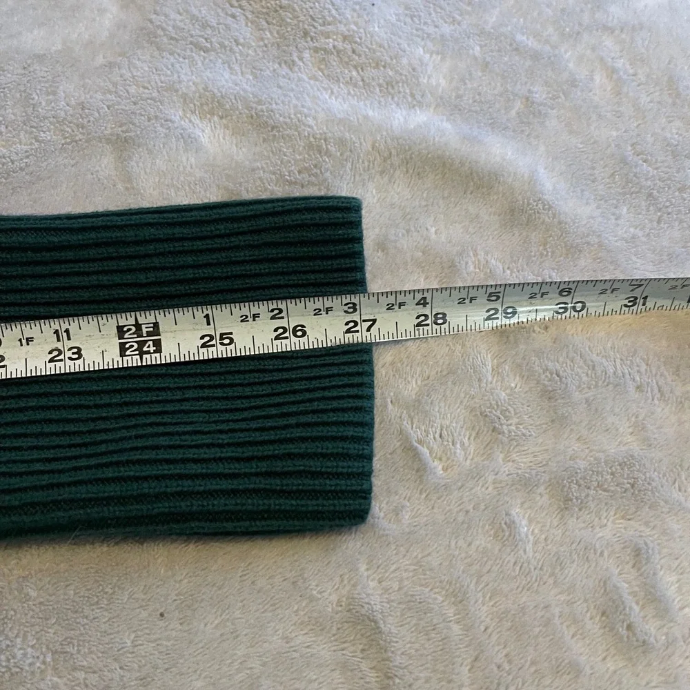Vintage Gap Womens Large‎ Green Ribbed Hem Crewneck Long Sleeve Pullover Sweater